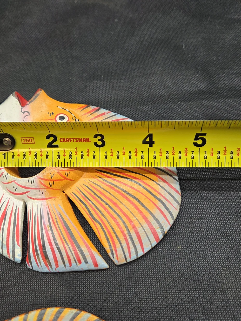 Set 4 WOODEN TROPICAL FISH NAPKIN RINGS Holders Hand Painted Nautical Decor